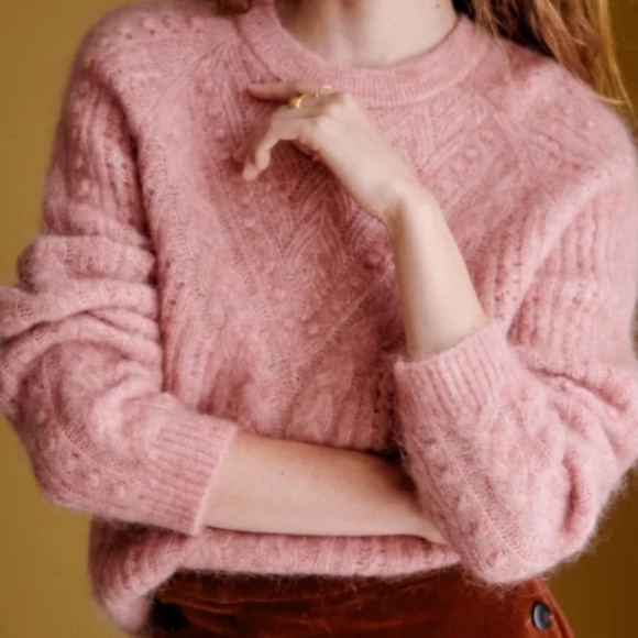Sezane Sweater Jake Jumper Medium Rosewood - XL pink - Picture 2 of 10